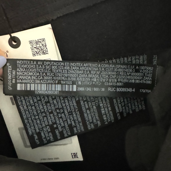 NWT | Zara | Faux Leather 90’s Wide Leg Pant - Picture 16 of 17